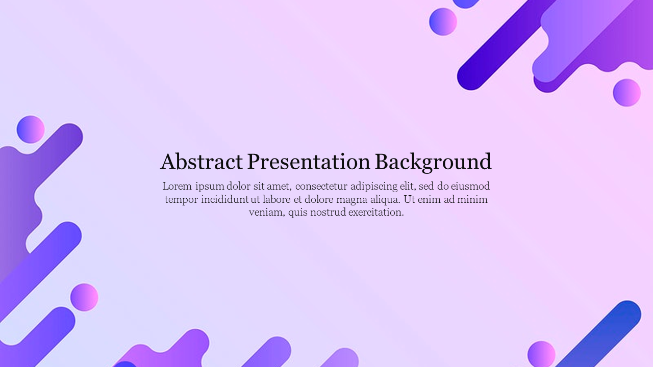 Abstract Presentation Background